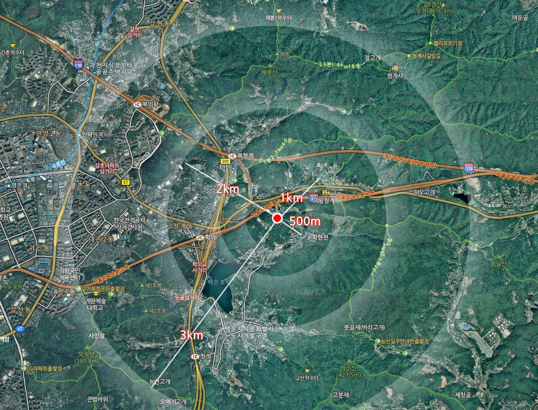 더포레스트 지리적입지