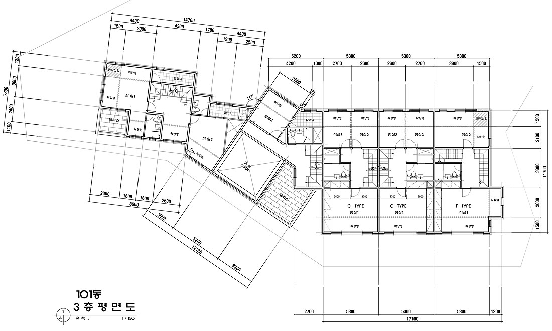 더포레스트 평면도_101동-지상3층